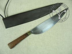 KS-021 Wielki nóż średniowieczny w drewnianej oprawie