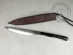 KS-027A Nóż średniowieczny w rogowej oprawie